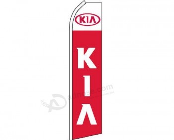 Kia Cars Trucks SUVs Swooper Super Feather Advertising Marketing Flag for Home and Parades, Official Party, All Weather Indoors Outdoors