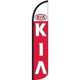 Nur windstille, vollärmlige Swooper-Federflagge von Kia