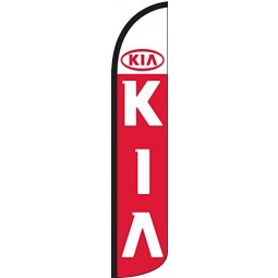 Nur windstille, vollärmlige Swooper-Federflagge von Kia