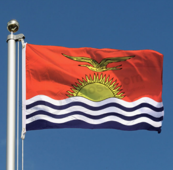 Fabricante de banderas nacionales de Kiribati promocionales de 3x5 pies