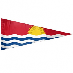 decoration polyester kiribati triangle flag with custom size