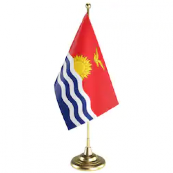 venta directa de fábrica oficina kiribati bandera de mesa