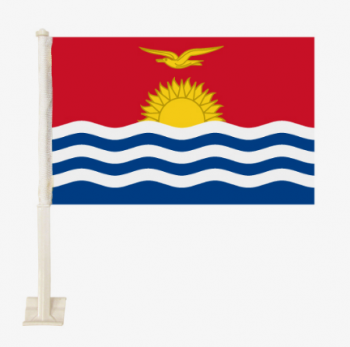 digitaal geprinte custom nationale kiribati autoraam clip vlaggen