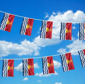 Kiribati string vlag voetbalclub Kiribati decoratie bunting vlag