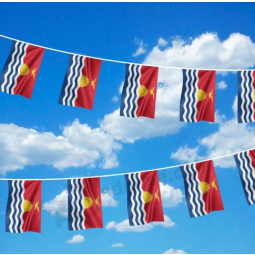 kiribati string flag club de fútbol kiribati decoracion bunting flag
