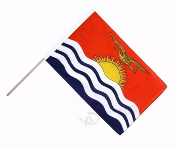 goedkope promotie polyester kiribati hand stick vlag