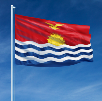 Kiribati Nationalflagge Banner-lebendige Farbe Kiribati Flagge Polyester