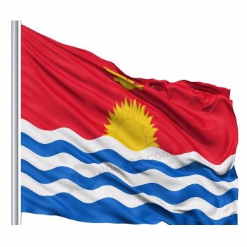 bandeira do kiribati do poliéster 3x5ft para pendurar