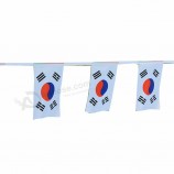 Korea national flags 68D polyester football fans world pennants bunting flag