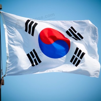 alta qualidade preço barato poliéster bandeira coreana 3x5