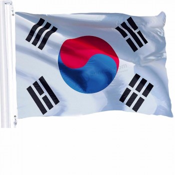 Hot atacado países bandeira coreia 3 * 5 FT bandeira do país e países bandeira