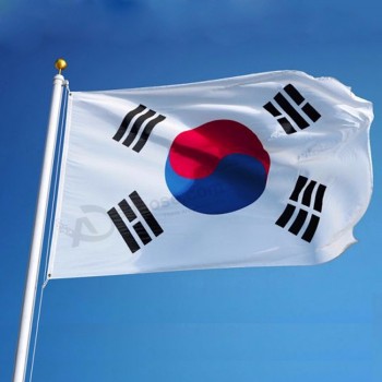 Летающий стиль заводская цена нестандартного размера национальный флаг кореи