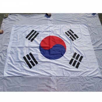 equipe de faculdade de alta qualidade personalizada bandeira bandeira para a coreia