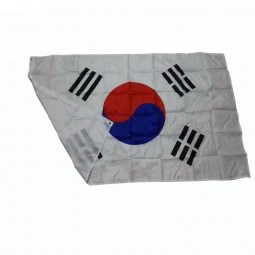 100% polyester printed 3*5ft Korea country flags