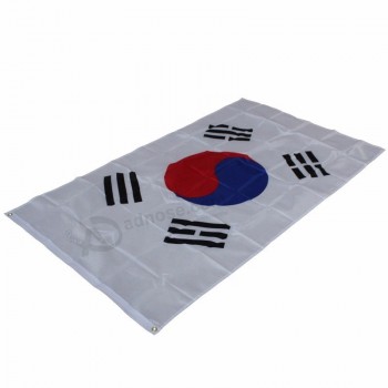 tifo 100% poliestere 90 * 150 cm 3 * 5 piedi bandiera coreana del paese