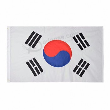 Großhandel 100% Polyester 3x5ft Lager Südkorea Taegukgi Taegeuk Flagge