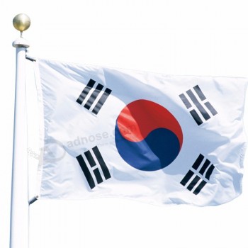 bandera de corea del norte y sur de alta calidad personalizada al por mayor