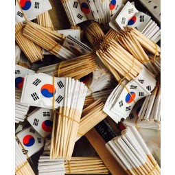 Cheap Korea custom design toothpicks national flag