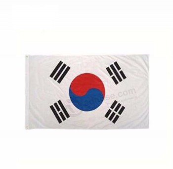 печатный полиэстер национальный флаг кореи
