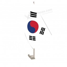 High Quality 100% Polyester Outdoor South Korea Car Window Flag For Decoration