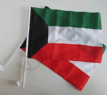 차 창을위한 폴리 에스테 소형 쿠웨이트 깃발