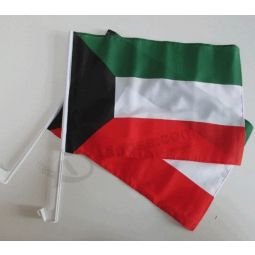 bandera del coche de 30x45cm de kuwait para hacer publicidad de la bandera de la ventana del coche de kuwait