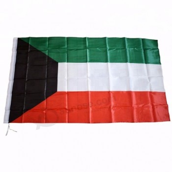 изготовленный на заказ национальный флаг полиэстера Кувейта 3 x 5 футов