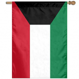 high quality polyester wall hanging kuwait flag banner