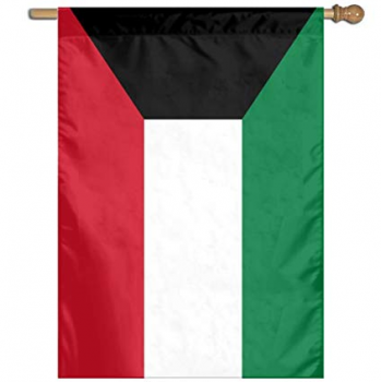 banner de bandera de kuwait de poliéster de alta calidad