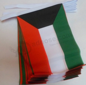 Promotional Kuwait Bunting Flag polyester Kuwait String Flag