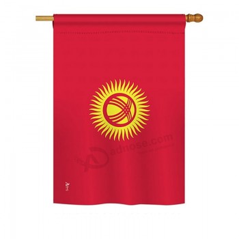bandiere del Kirghizistan della nazionalità mondiale impressioni decorative verticali 28 