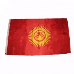 100% polyester printing 3x5ft country kyrgyzstan flag