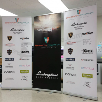 logotipo de alta qualidade personalizado lamborghini roll Up banner stand