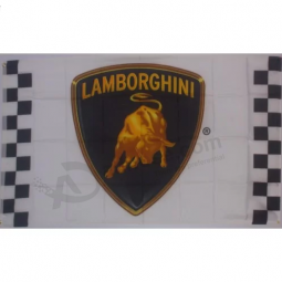 печать на заказ полиэстер lamborghini логотип рекламный баннер