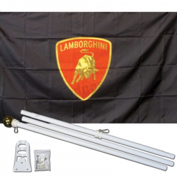 Polyester Lamborghini Logo Werbebanner Fahne mit Stange