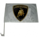 Sublimationsdruck benutzerdefinierte Autofenster Lamborghini Logo Flagge