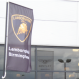Polyester Lamborghini Rectangle Flag Banner with Pole Outdoor
