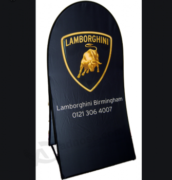 portable Pop Up lamborghini advertising banner for sports