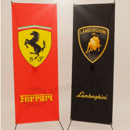 lamborghini logo flag polyester lamborghini logo advertising banner stand