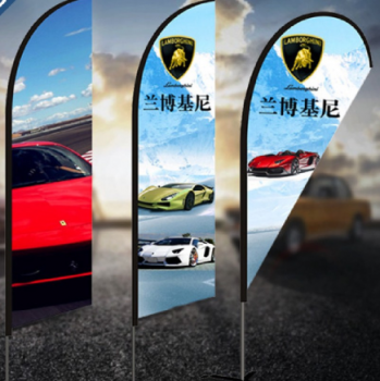 Promotional custom printed Lamborghini swooper flags