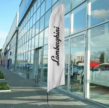 lamborghini feather flag advertising polyester flying lamborghini logo flag