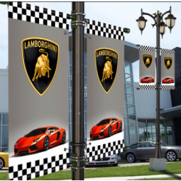 пользовательская печать Lamborghini улица полюс баннер знак