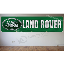 Land Rover Flagge Banner 2x8ft Autofahne Wand Garage Man Höhle grüne Fahne