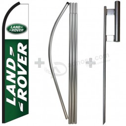 Land Rover 15 'hoch Swooper Flag & Pole Kit Feder Super Banner