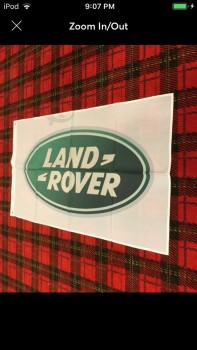 NEW land rover banner flag