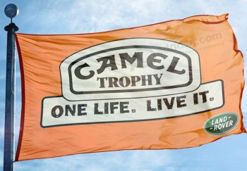 kameel trofee land rover vlag banner 3x5 ft Britse autorally oranje