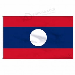 Rofessional maßgeschneiderte Laos Land Banner Flagge