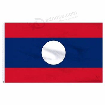 rofessional custom made Laos country banner flag