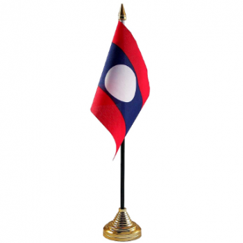 Laos Tisch Nationalflagge Laos Desktop Flag Großhandel