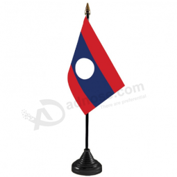 polyester mini office Laos table top flags